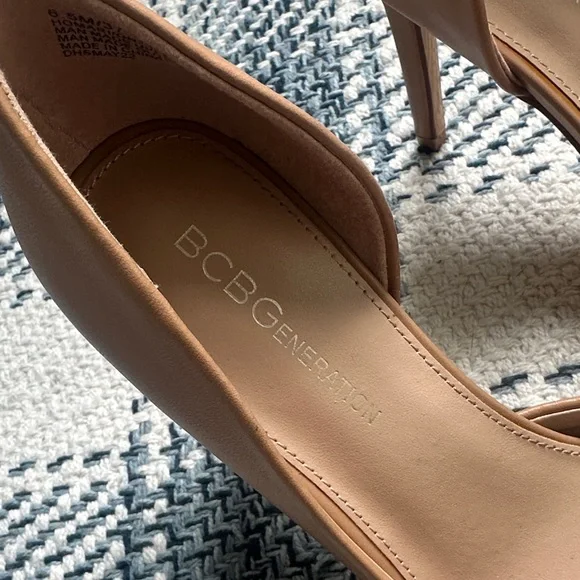 BCBGeneration Tan Pointed Toe Heels - Picture 3 of 5